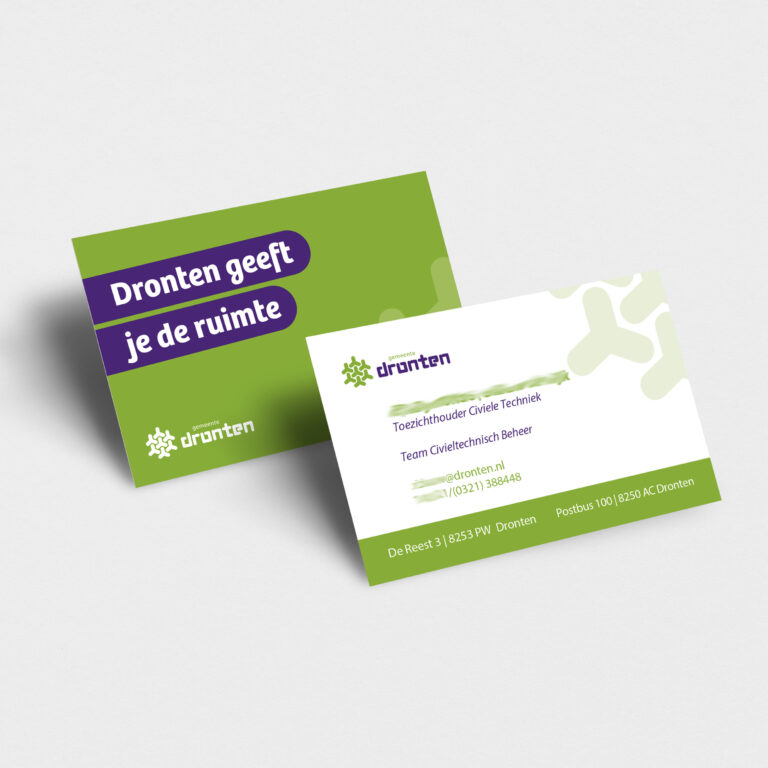 Business card mockup psd for nature shop